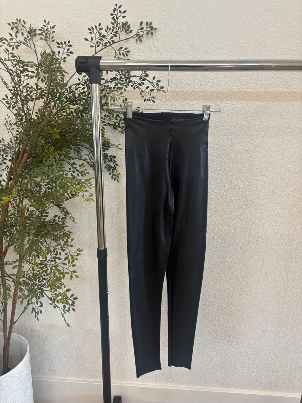 Commando Black Faux Leather Leggings